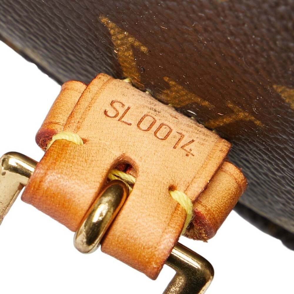 LOUIS VUITTON Authentic Brown Monogram Leather Shoulder Bag - Picture 13 of 14
